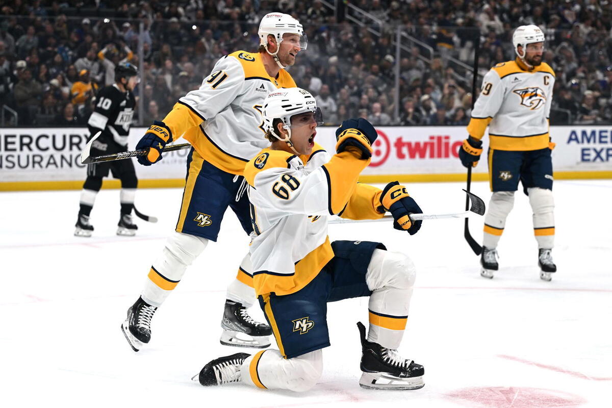 Zachary L'Heureux joins the Avalanche after five years with the Nashville Predators organization. (Griffin Hooper-Imagn Images) 