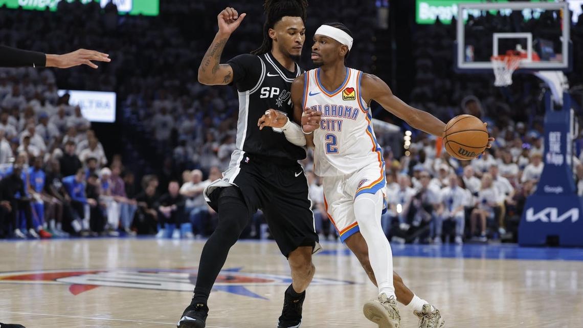 Shai Gilgeous-Alexander pushes Thunder past Spurs for 3-2 edge 