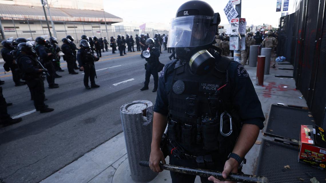 Police make multiple arrests at site of clash with protesters