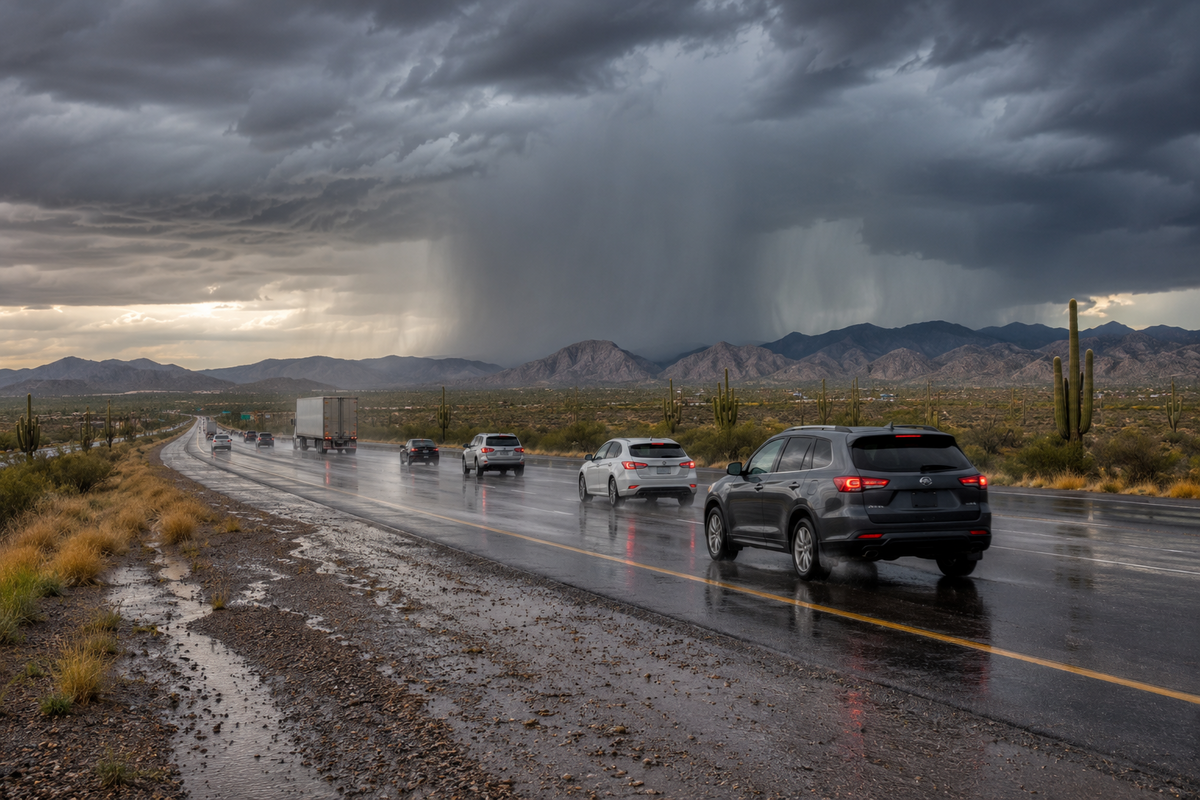  Stormy desert highway ChatGPT