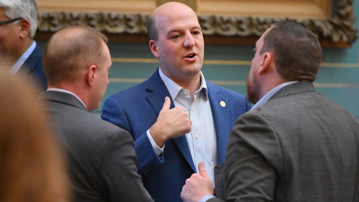 State Sen. Kevin Hertel (D-St. Clair Shores) is one of the sponsors of a package of bills that would prohibit social media websites and mobile applications from providing addictive feeds of posts or photos to minors, unless their parents consent. (Daniel Mears/The Detroit News/TNS)