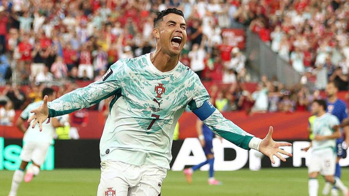  Cristiano Ronaldo got Portugal back in the game from the spot. | Cole Burston/AFP/Getty Images 