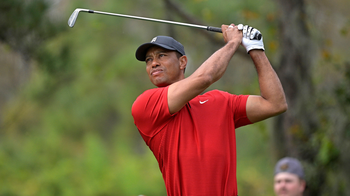 Golf star Tiger Woods hospitalized after a single-car accident in California