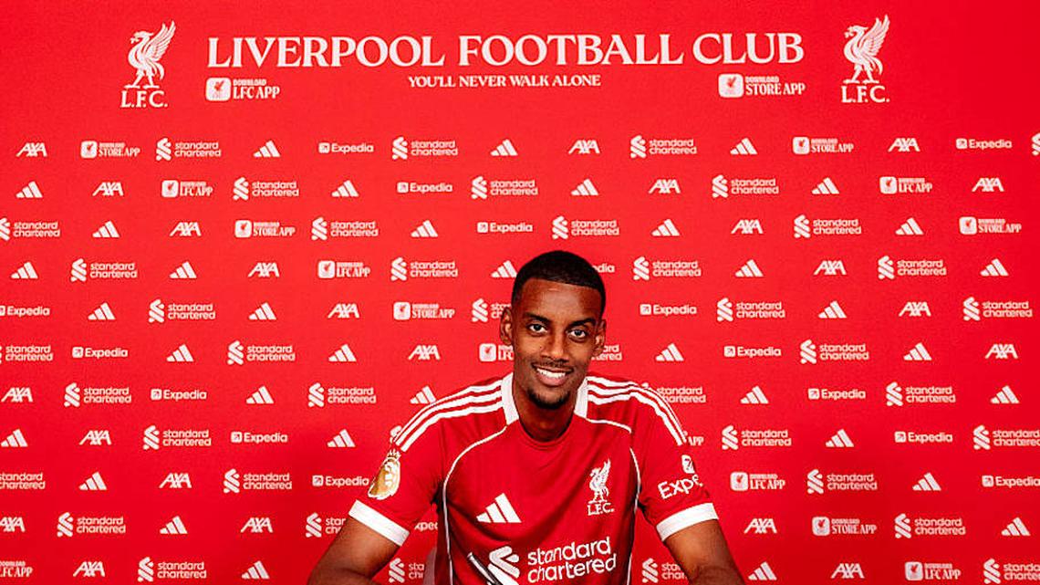  Isak's signing broke a Premier League record. | Nikki Dyer/LFC/Liverpool FC/Getty Images 