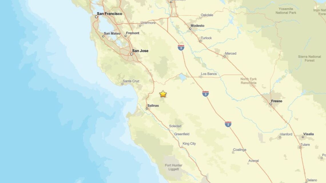 Earthquake measuring 2.1 shakes area close to Hollister, CA on Oct. 8 