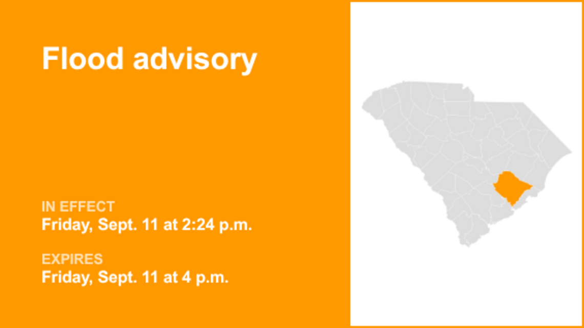 UPDATE: Flood advisory in place for Lowcountry Friday evening due to excessive rainfall 