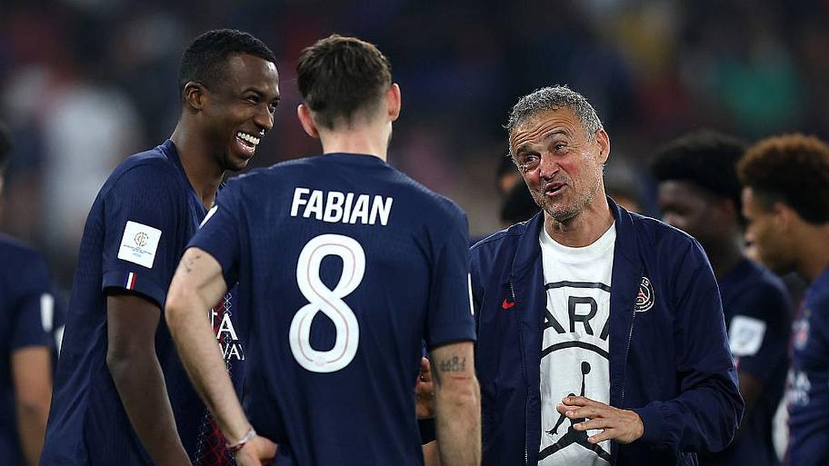  Luis Enrique is under contract in Paris until 2027. | Mohamed Farag/FIFA/Getty Images 