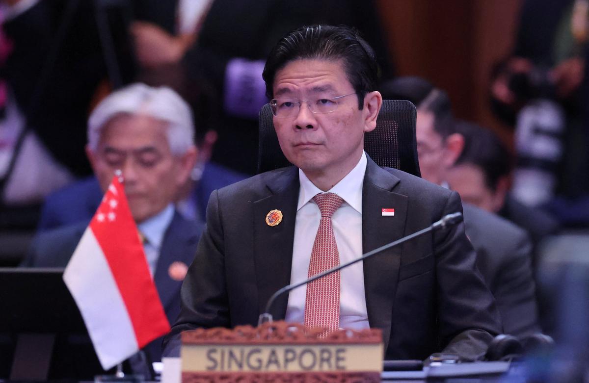 Singapore's Prime Minister Lawrence Wong attends the 20th East Asia Summit (EAS), as part of the 47th ASEAN Summit in Kuala Lumpur, Malaysia October 27, 2025. REUTERS/Hasnoor Hussain