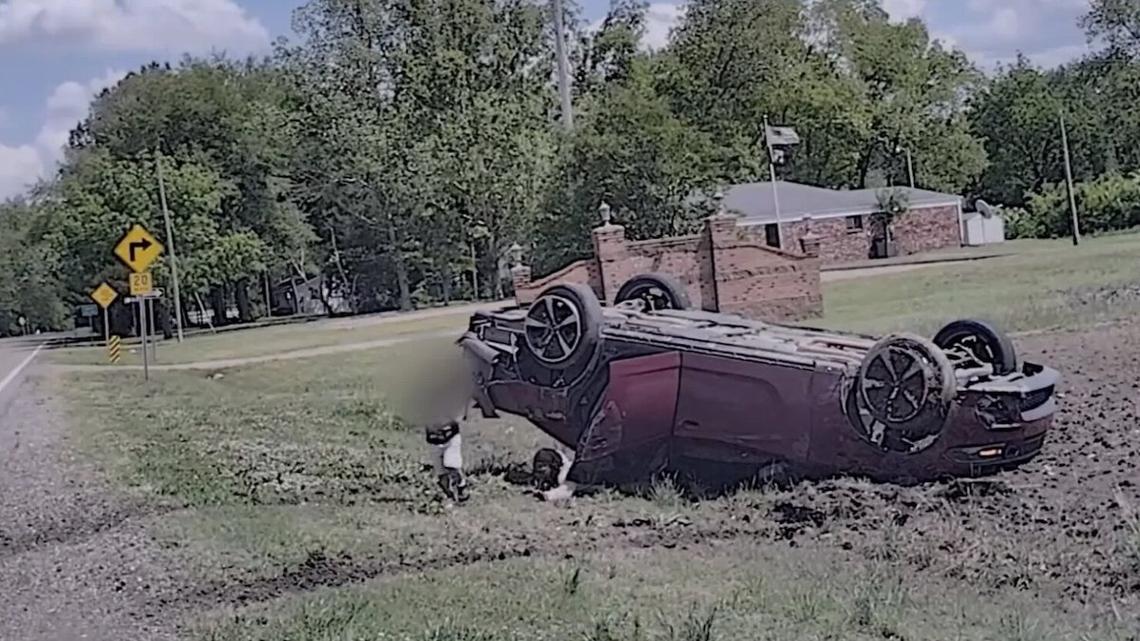 Toddler Seen Running From Wrecked Car After Police Chase Ends in Crash 