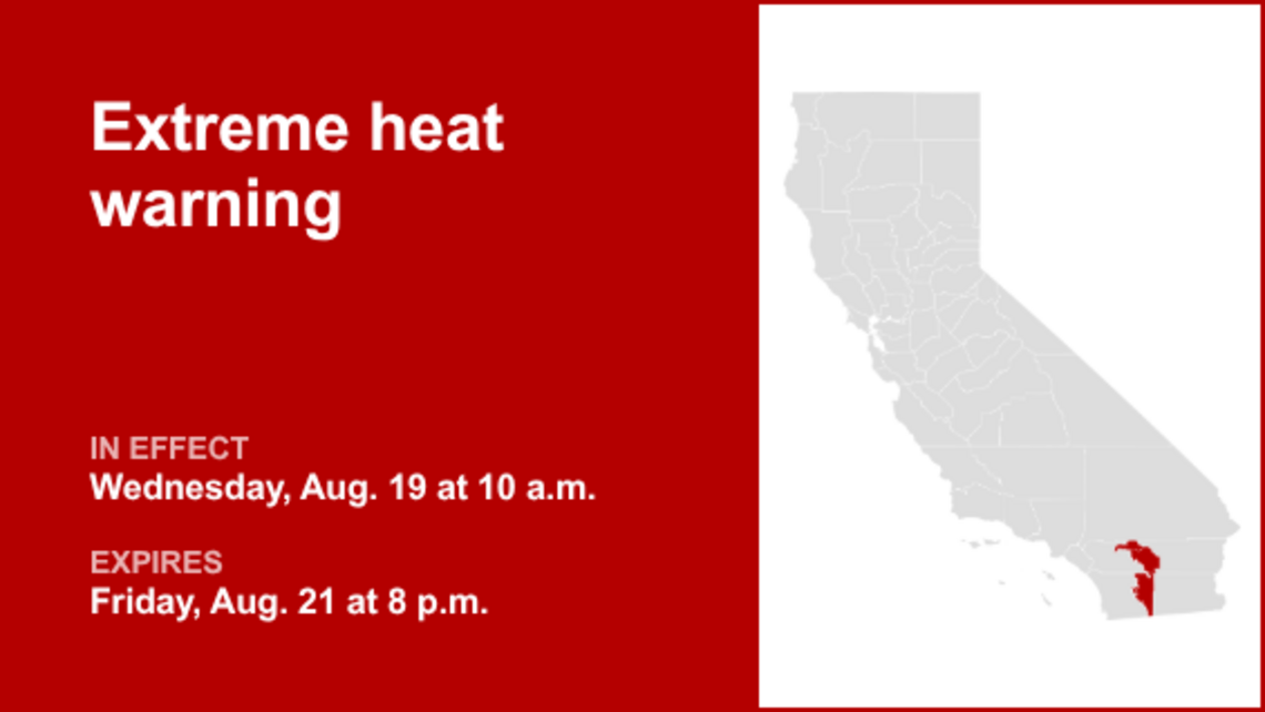 UPDATE: Southern California under an extreme heat warning until Friday evening 