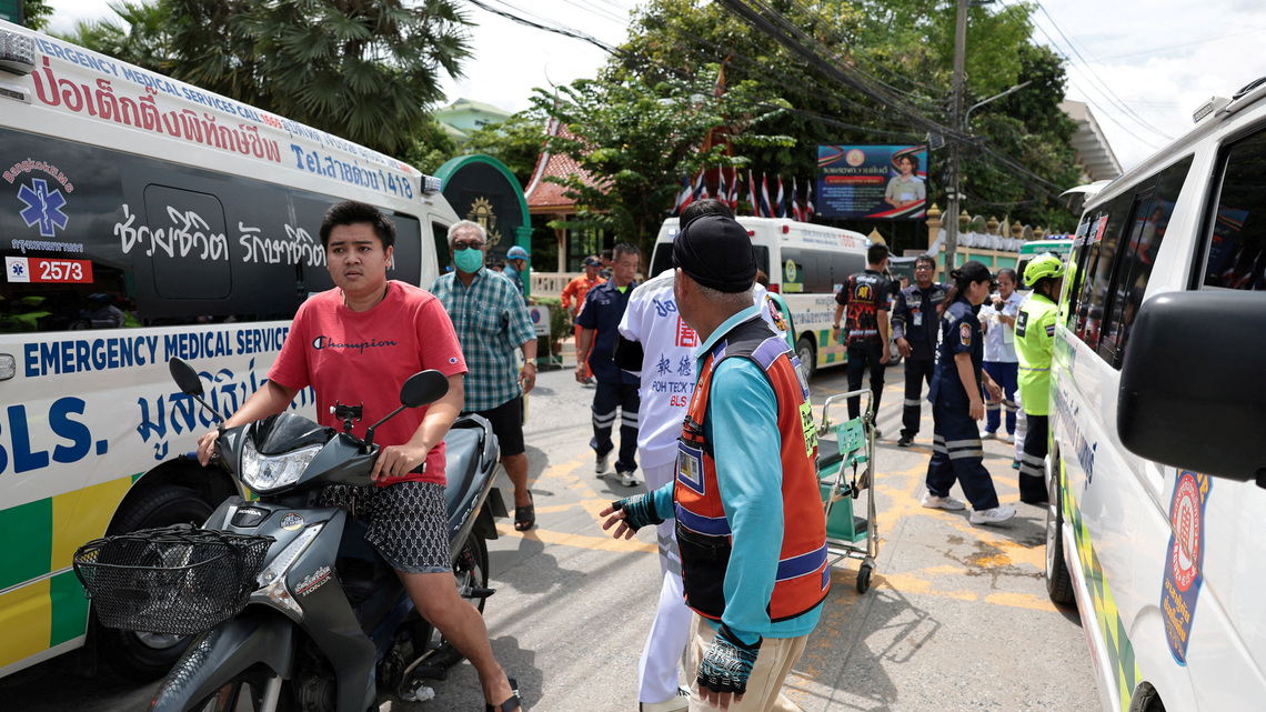 Teacher and gunman dead, four injured in Thailand school shooting, police say 