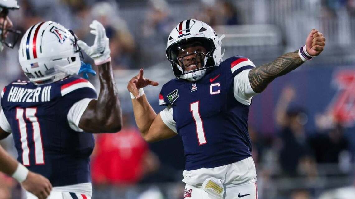 QB Noah Fifita passes milestone in Arizona's rout of Northern Arizona 