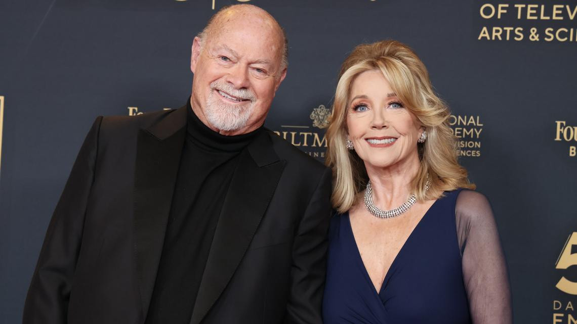 LOS ANGELES, CALIFORNIA - JUNE 07: Edward J. Scott and Melody Thomas Scott attend the 51st annual Daytime Emmys Awards at The Westin Bonaventure Hotel & Suites, Los Angeles on June 07, 2024 in Los Angeles, California. (Photo by Rodin Eckenroth/Getty Images)