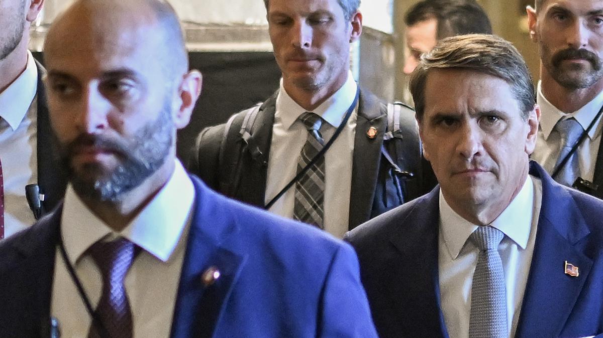 Acting Attorney General Todd Blanche arrives for a closed-door meeting with Senate Republicans at the Capitol in Washington, on May 21, 2026. Discussions among a group of lawyers with allegiance to the president were closely held. Some senior White House officials were said to have felt blindsided as the agreement took shape. (Kenny Holston/The New York Times)