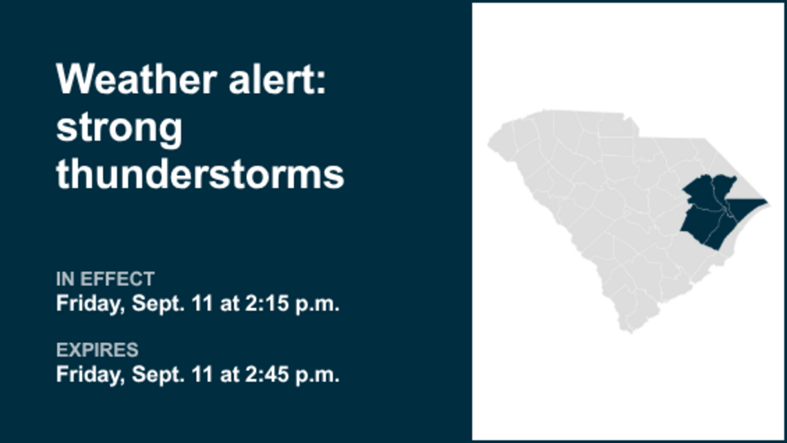 UPDATE: Expect marble-sized hail with thunderstorms in Marlboro County Friday 