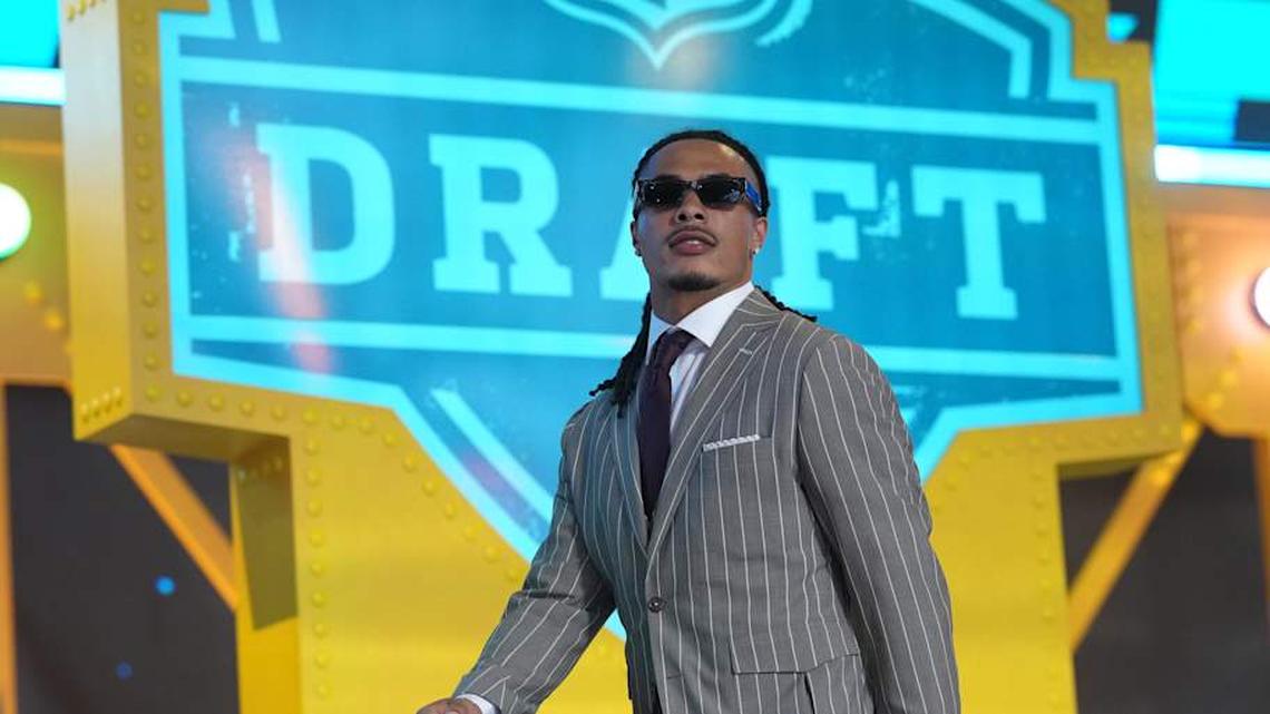  Apr 23, 2026; Pittsburgh, PA, USA; Southern California Trojans receiver Makai Lemon during the 2026 NFL Draft at Acrisure Stadium. Mandatory Credit: Kirby Lee-Imagn Images | Kirby Lee-Imagn Images 