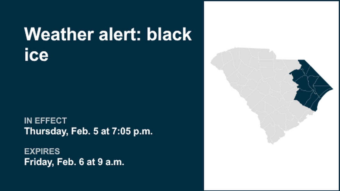 Brace for black ice in Pee Dee until Friday morning 