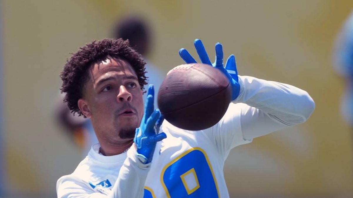  Chargers rookie wide receiver Brenen Thompson at OTAs. | Kirby Lee-Imagn Images 