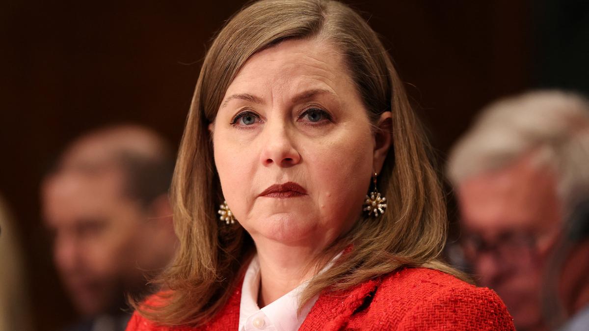 U.S. Federal Reserve Board Vice Chair Michelle Bowman testifies during a Senate Banking, Housing, and Urban Affairs Committee hearing on an update from the Prudential regulators, on Capitol Hill in Washington, D.C., U.S., February 26, 2026. REUTERS/Kylie Cooper
