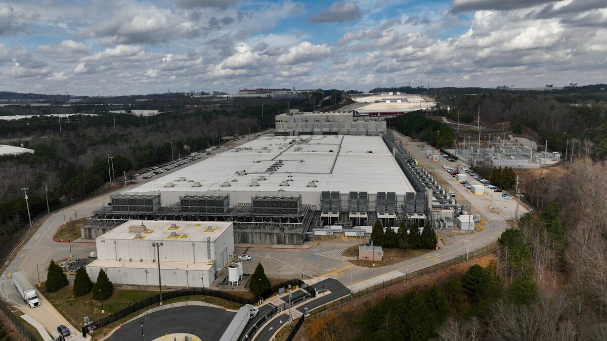  Data centers, like this one in Georgia, use large amounts of electricity. AP Photo/Mike Stewart 