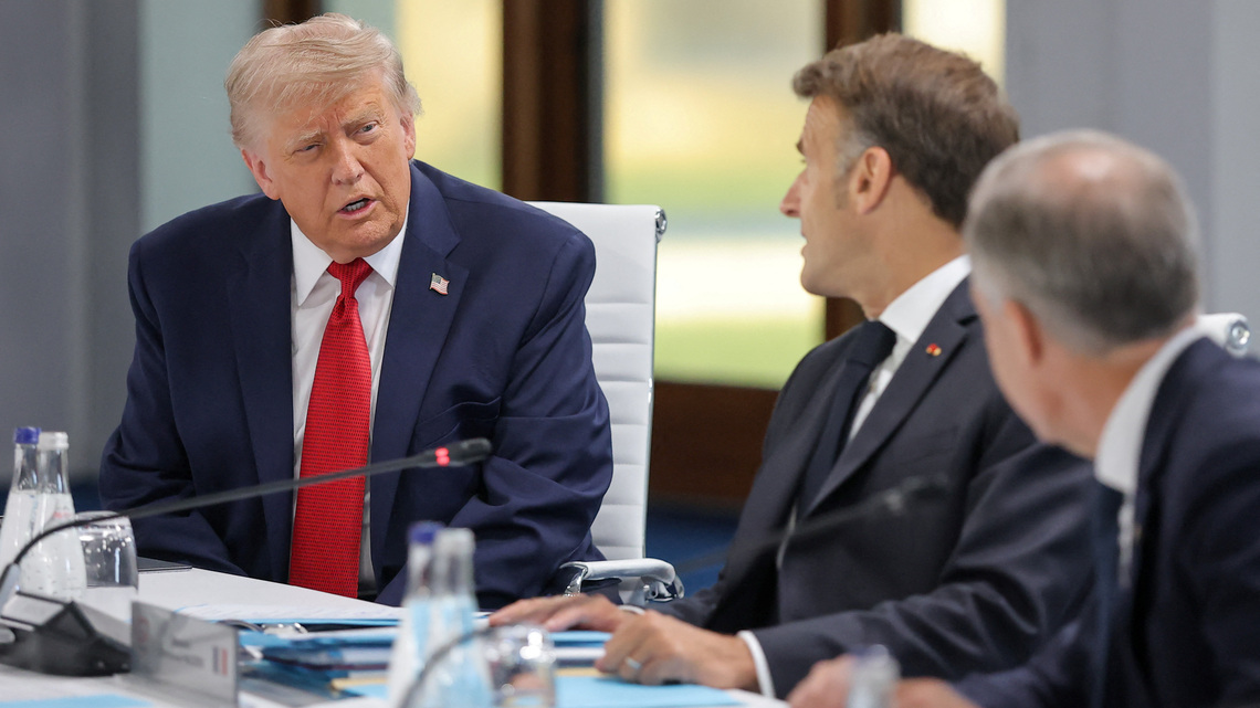 'I'm the boss', Trump says at G7, as he warms to Ukraine's war aims 