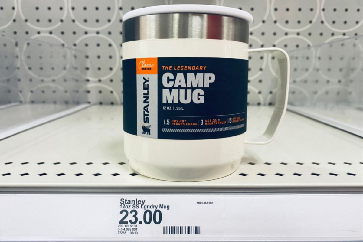  Stanley’s Legendary Camp Mug is the last Stanley cup available on the shelves at a retail store in Pasadena, California, on January 24, 2024. 