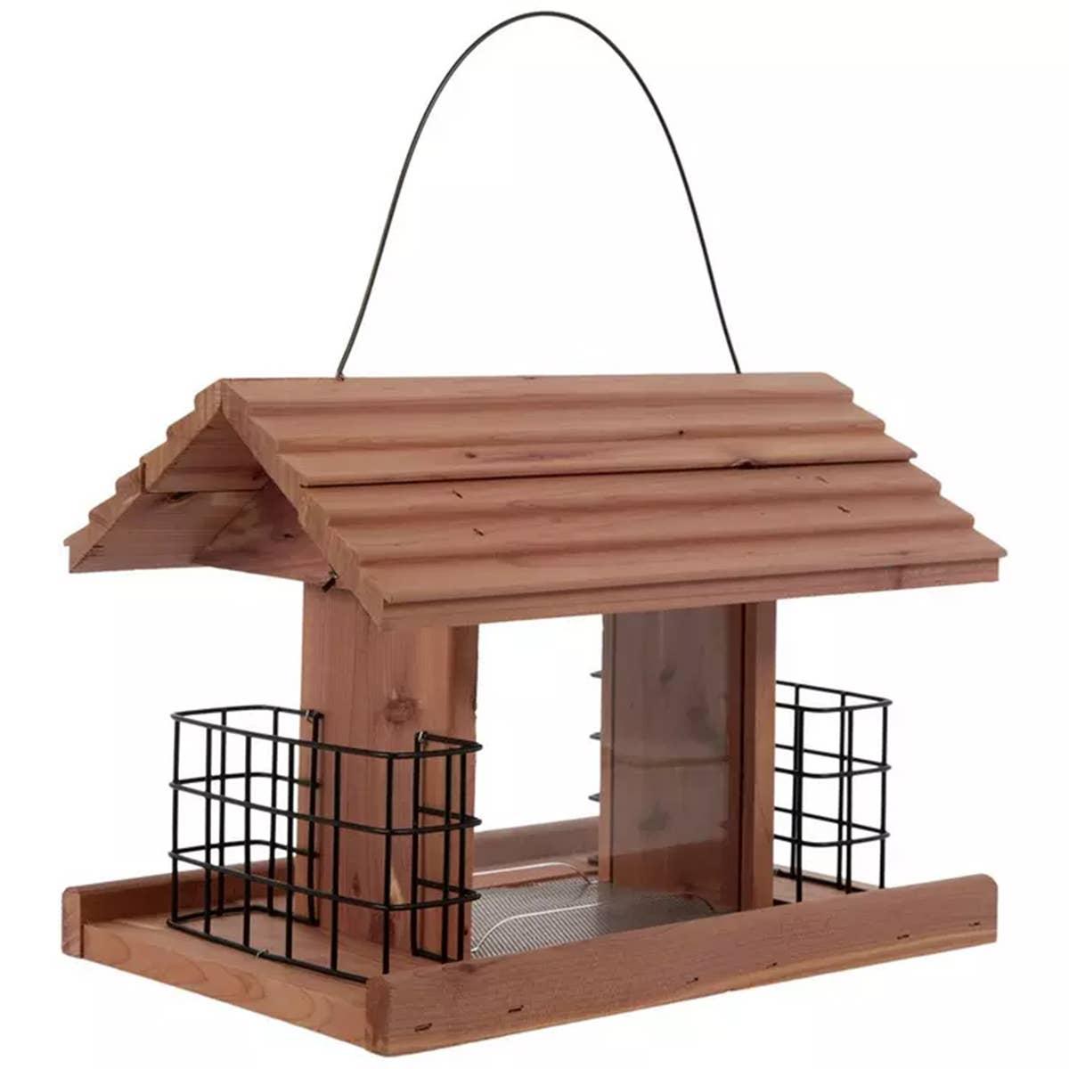  Hopper & Suet Wood Bird Feeder.