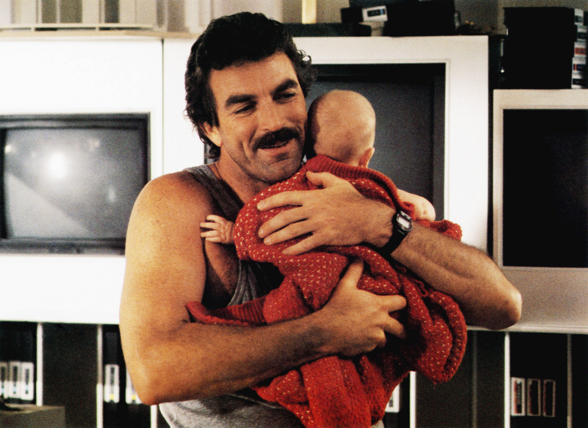 Tom Selleck, Lisa/Michelle Blair, Three Men and a Baby, 1987© Buena Vista/courtesy Everett Collection