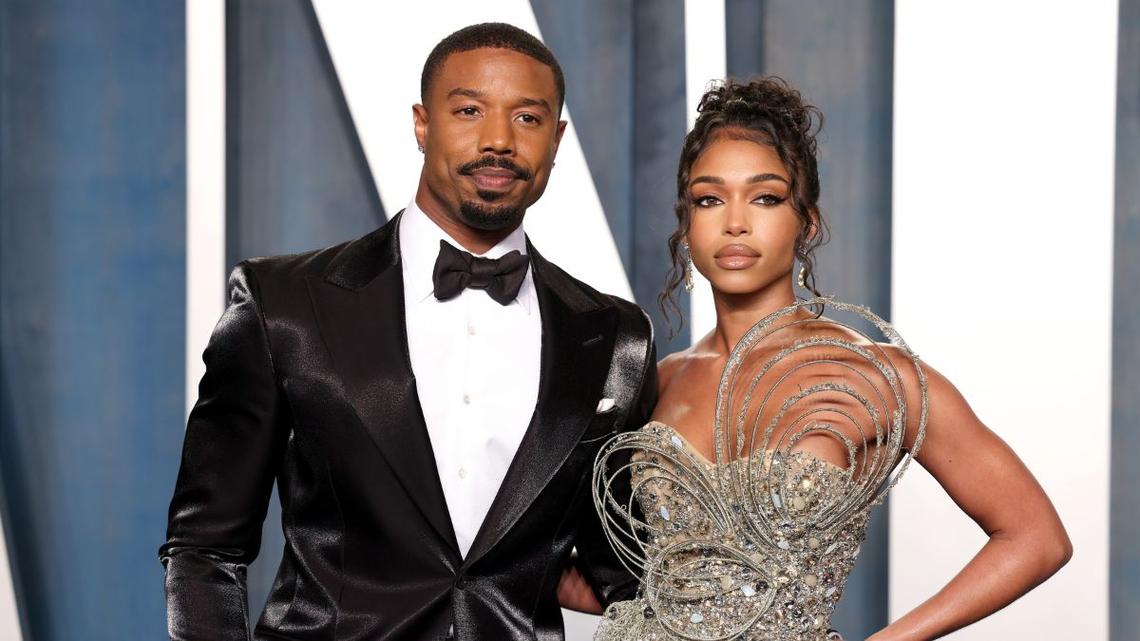Michael B. Jordan and Lori Harvey in 2022Getty