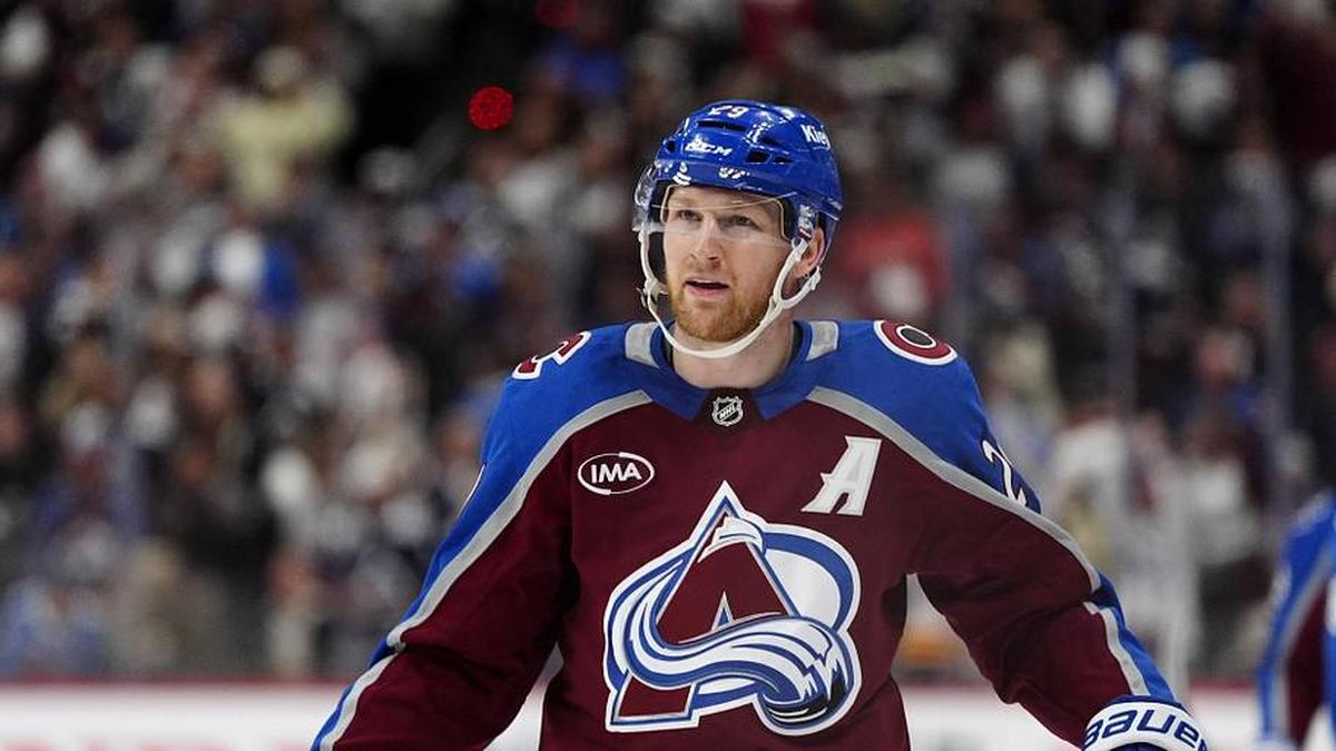  Colorado Avalanche star Nathan MacKinnon has 13 points in nine playoff games. | Ron Chenoy-Imagn Images 