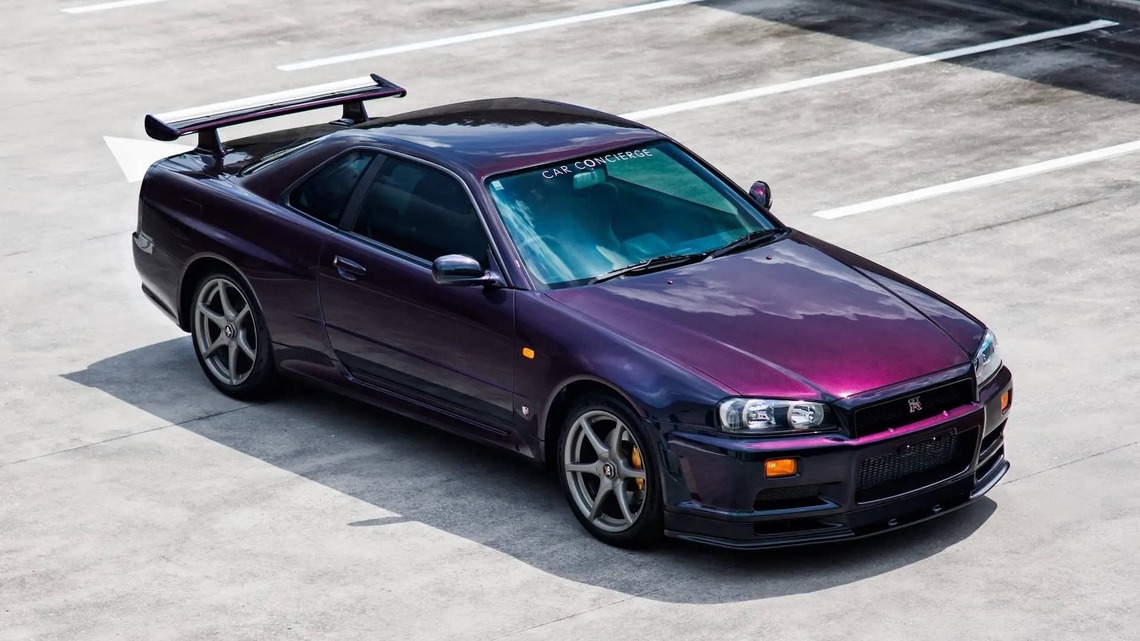 1999 Nissan Skyline GT-R Midnight Purple II for Sale With 34,000 Miles 