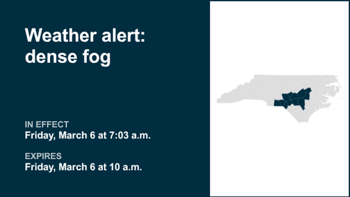 UPDATE: Weather alert for the Piedmont region until Monday morning 