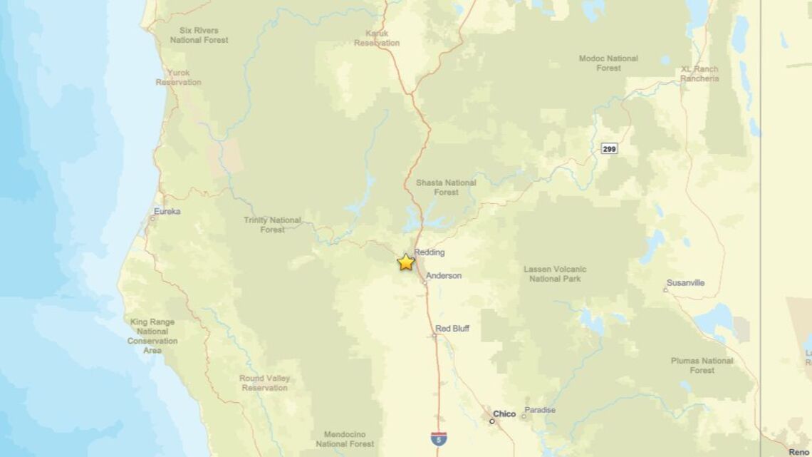 Update: Oct. 4 - 2.2 magnitude earthquake detected near Redding, CA 