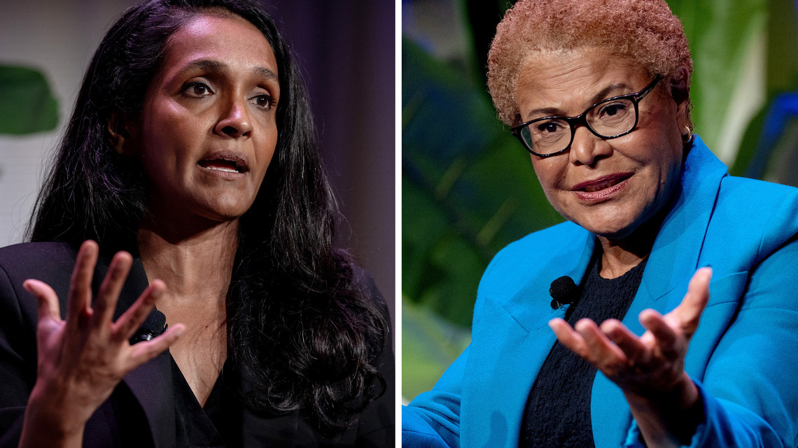 LA mayoral candidates Bass and Raman split on Gaza and the term genocide during Jewish Federation forum 
