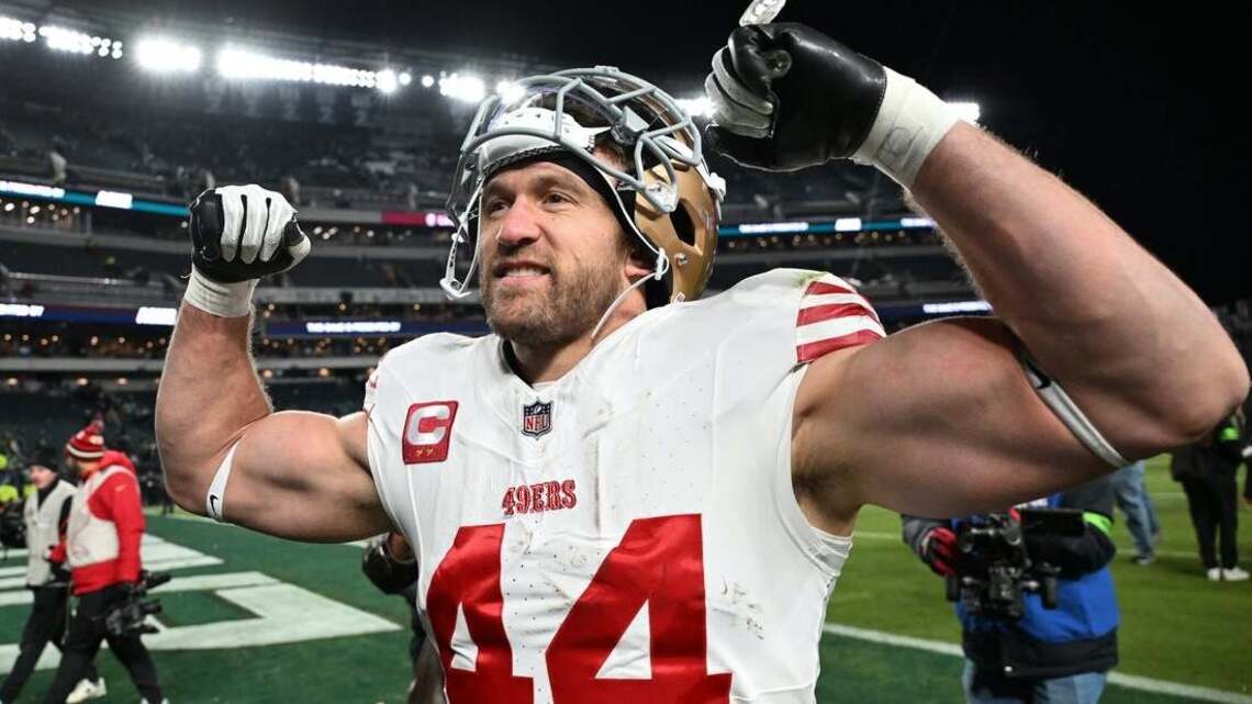 NFL fines 49ers FB Kyle Juszczyk for beer-chugging celebration 
