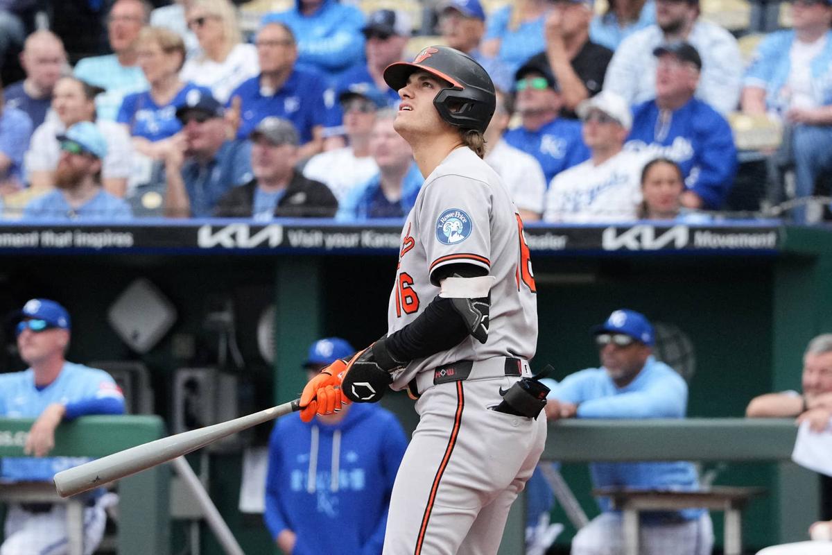  Baltimore Orioles third baseman Coby Mayo (16) Denny Medley-Imagn Images