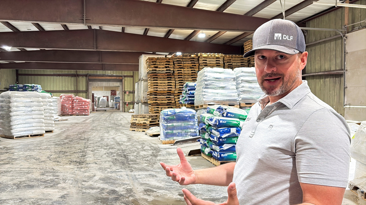 Tom Rinn of global grass seed giant DLF stands in his company's facility in Winnipeg, Manitoba, Canada, May 25, 2026. REUTERS/Ed White