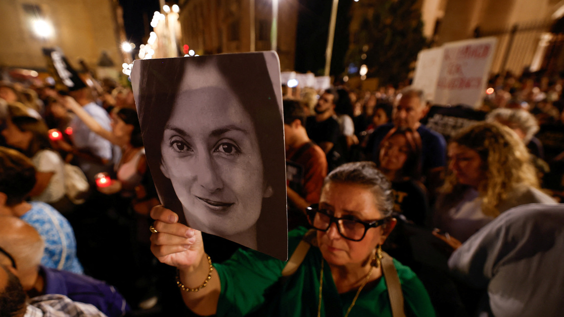 Large crowd demands justice for assassinated Malta journalist 