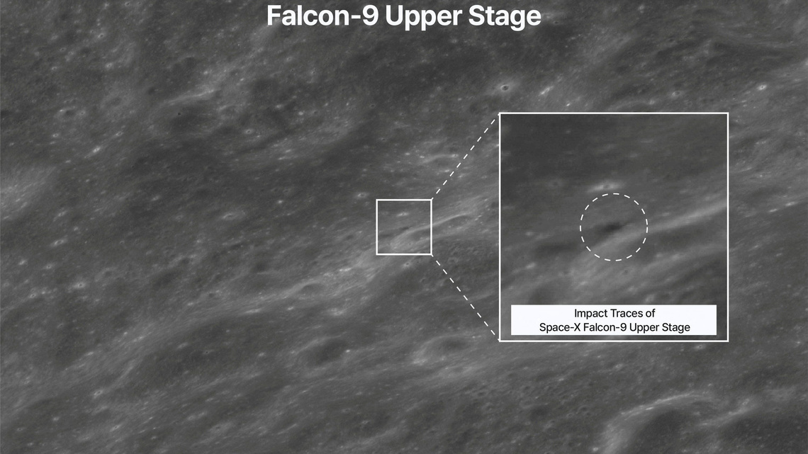 A SpaceX rocket crashed into the moon. New images show the aftermath 