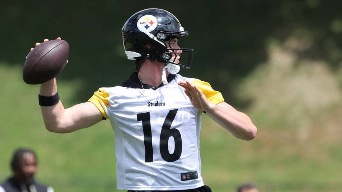 Drew Allar Passing First Test at Steelers Training Camp