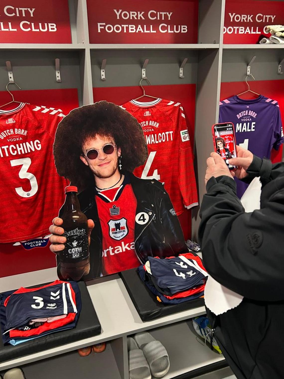  Cardboard cut out of Steve McVeighty - known as Raz. (Martin Brunnschweiler via SWNS) 