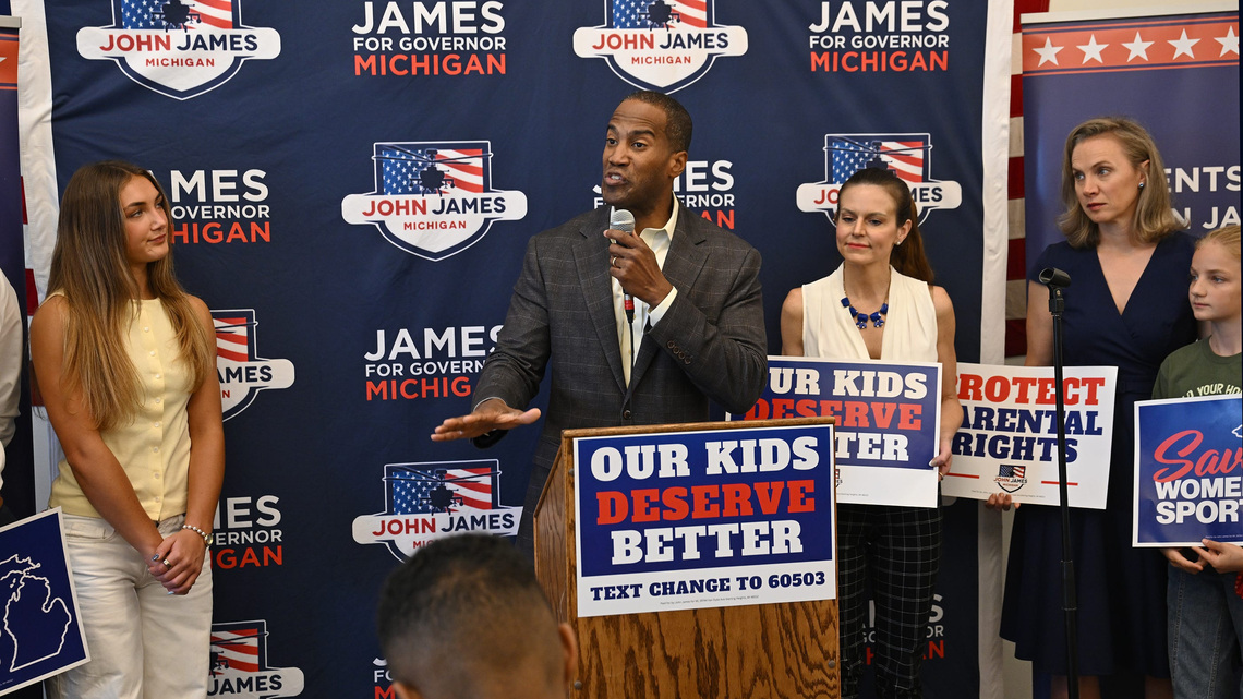 John James downplays TV spending drop, says people 'tuned out' ads