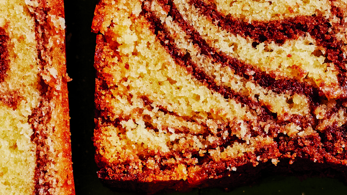 Carla Hall's Striped Malted Pound Cake Is Sure to Wow 