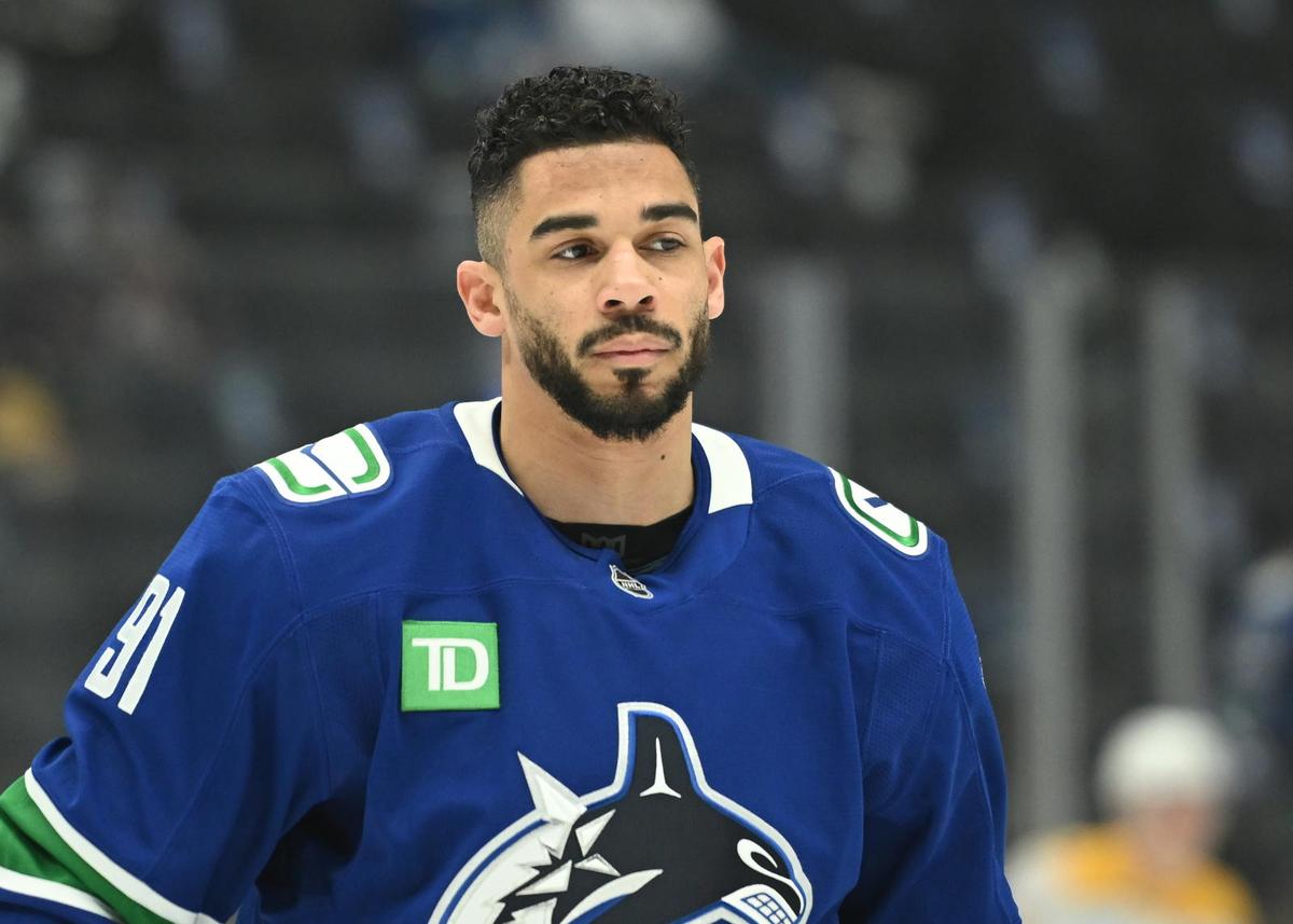  Evander Kane will become a free agent on July 1. (Simon Fearn-Imagn Images) 