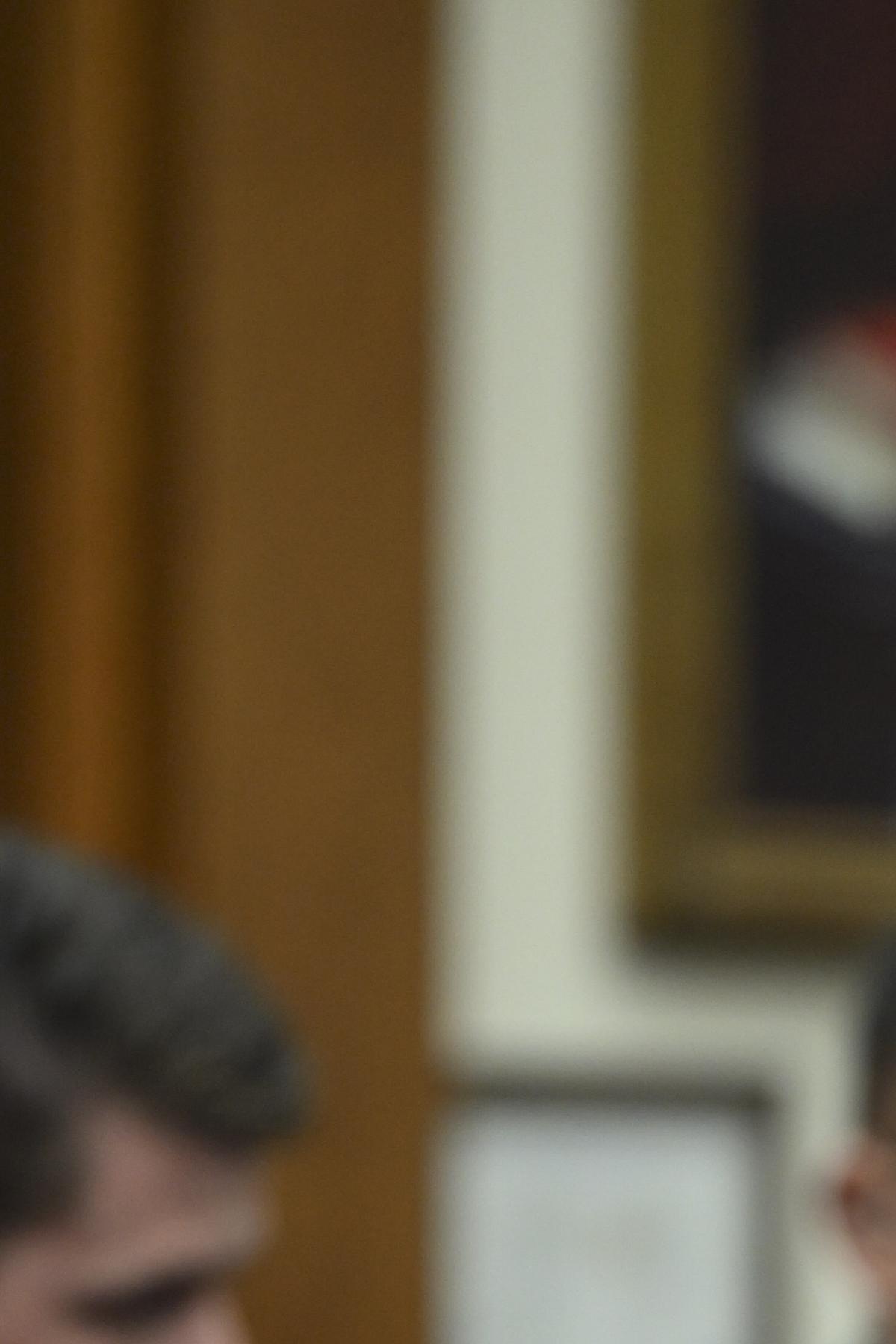 Gen. Dan Caine, chairman of the Joint Chiefs of Staff, returns to testify after a recess in a House Armed Services Committee hearing on the Department of Defense's budget request on Capitol Hill in Washington, on Wednesday, April 29, 2026. (Kenny Holston/The New York Times)