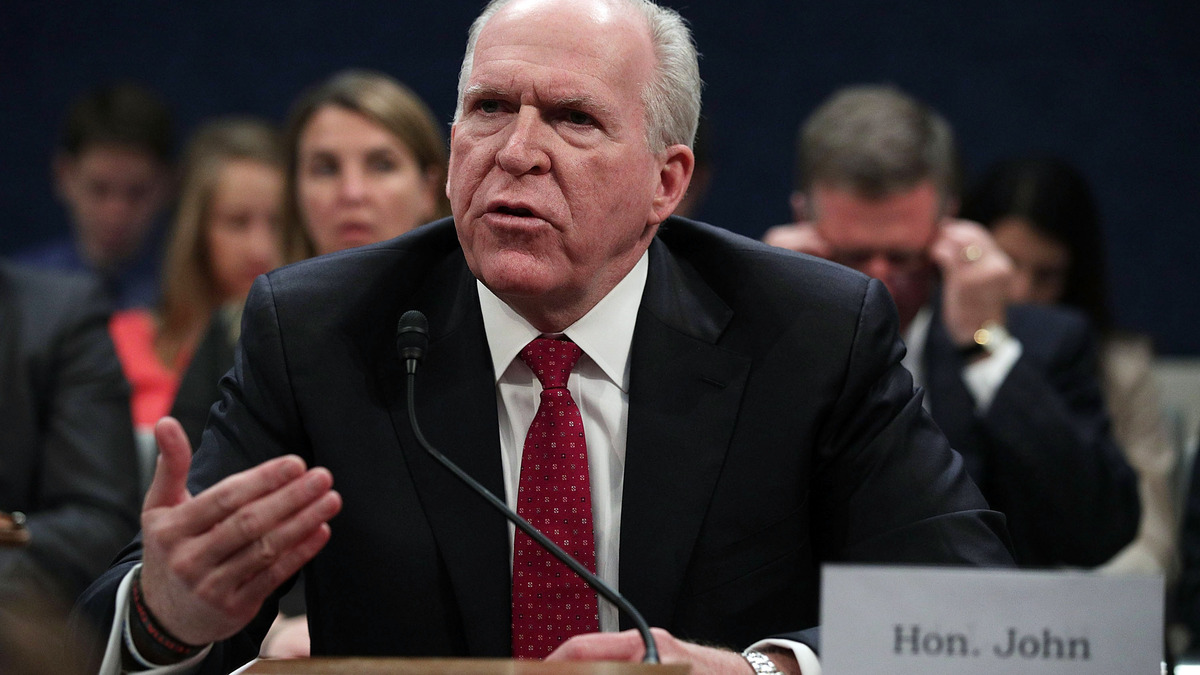 Former Director of the U.S. Central Intelligence Agency John Brennan testifies before the House Permanent Select Committee on Intelligence on Capitol Hill, May 23, 2017, in Washington, D.C. (Alex Wong/Getty Images/TNS)