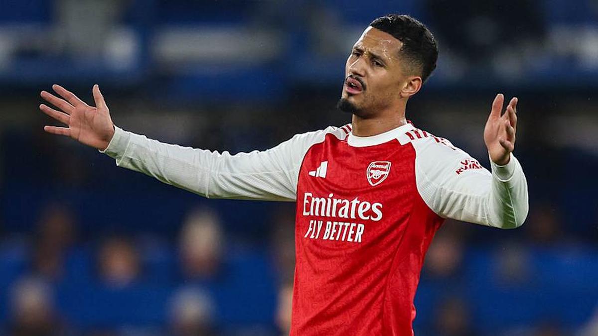  William Saliba won his first major trophy with Arsenal this season. | Robin Jones/Getty Images 