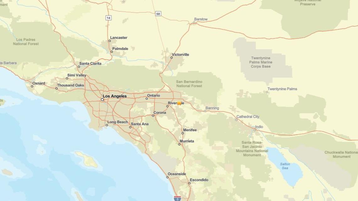 Update: March 2 - 2.1 magnitude earthquake recorded near Loma Linda, CA 