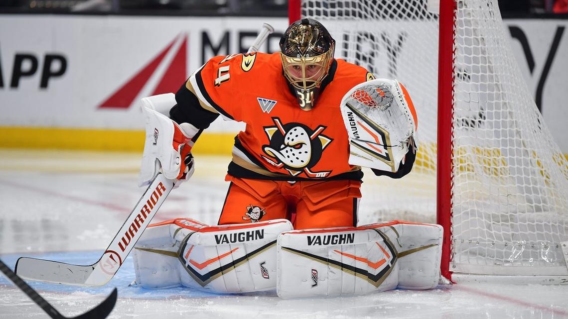 Ducks G Petr Mrazek (hip) out for remainder of season 