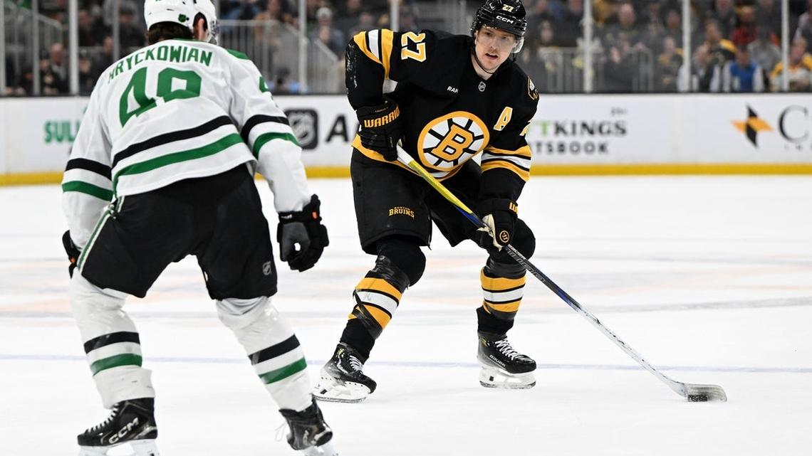 Viktor Arvidsson's hat trick helps Bruins beat Stars, extend surge 